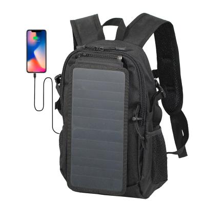 China With Cheap Lightweight 30L USB School Backpack With Battery Pack Canvas Solar Panel Backpack for sale