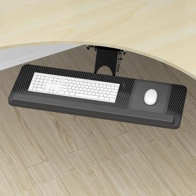 China Digital Swivel Adjustable Musical Instrument Keyboard Tray Channel Under Desk Computer Keyboard Tray for sale