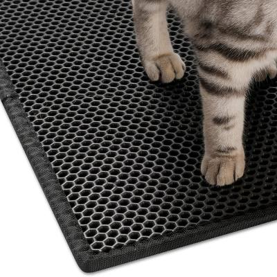 China Wholesale Custom EVA Pet Cat Litter Mat Waterproof Pet Feet Mat Cat Litter Mat for sale