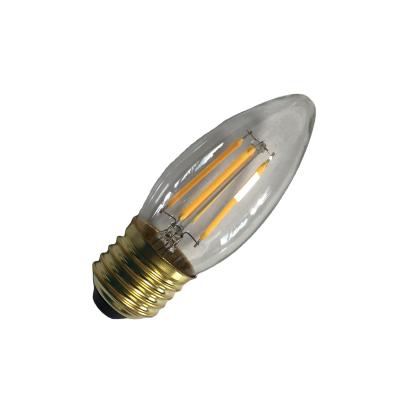 China Hotel 110v 220v Housing 360 Degree 2w 4w 6W 2700K 3000k 4000k E27 Led Filament Light Bulb for sale