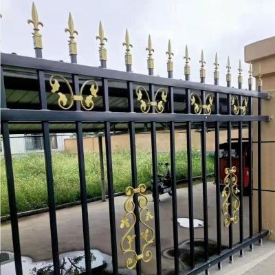 China Factory Direct Supply High Quality Easily Assembled Wrought Iron Decorative Door for sale