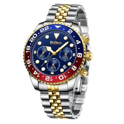 Chine BIDEN Casual Sport Watches for Men Blue Top Brand Luxury Military Wrist Watch Man Steel Band Watch relogio masculino à vendre