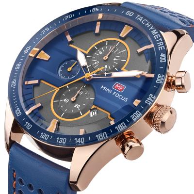 Chine MINIFOCUS Mens Watches Top Brand Luxury Watch Men Waterproof Leather Strap Relogio Masculino reloj hombre à vendre