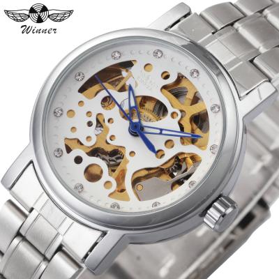 China Winner Skeleton Automatic Mechanical Watch Gold Skeleton Vintage Mens FORSINING Watch Top Brand Luxury for sale