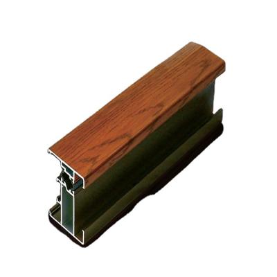 China door & Aluminum Window Frame Stained Glass Sliding Windows Profile for sale