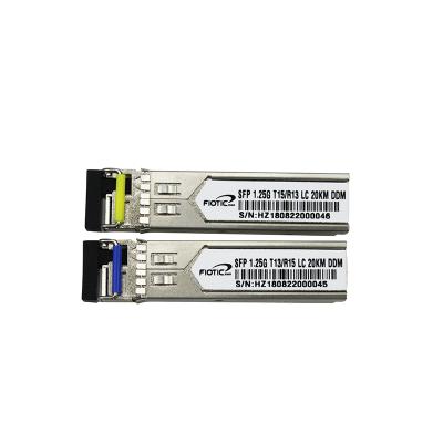 China Simplex Optical Network Module SFP LC 1.25G Single Mode SFP LC Module 1310/1550nm for sale