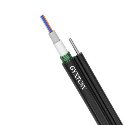 China Outdoor Armored Self-Supporting Aerial Fiber Optic Cable Gyxtc8y Optical Cable 2-24 Core Cable for sale