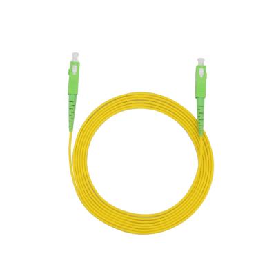 China FTTH FTTX Fiber Optic Patch Cord Latiguillo SC Verde Fiber Jumper Green Conector Fiber for sale