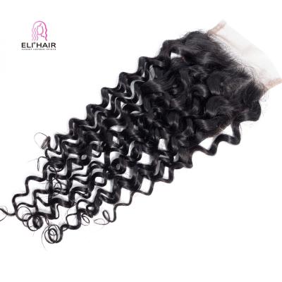 China 2021 New Arrival ELI Water Wave Hair Bundles With Closure 100% Vrigin Raw Brazilian Hair Bundles With High Density for sale