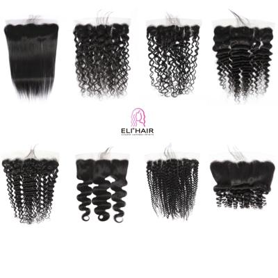 China 100% Transparent Virgin Hair ELI RTS 10A 4*4 5*5 13*4 13*6 HD Human Hair Lace Closure And Headbands Raw Virgin Cuticle Aligned Indian Hair Vendors for sale