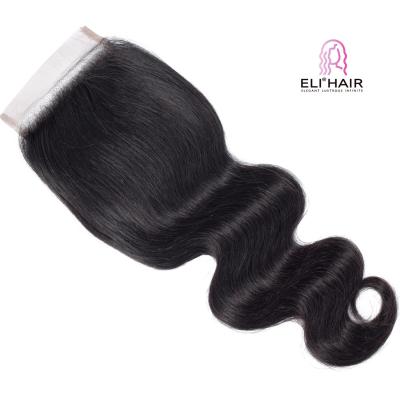 China 100% Virgin Hair ELI RTS 10A 4*4 HD Cuticle Wig Aligned Human Hair 4x4 Scalp Closure Transparent Swiss Lace Closure Wigs For Black Women for sale