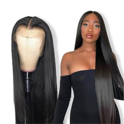 China Silky Straight Wave ELI Natural Color Human Hair Lace Front Wig, 100% Virgin Raw Indian Cuticle Aligned Hair, Full Lace Wigs For Black Women for sale