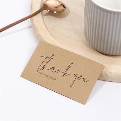 China Europe / America / Oceania Order Card Shopping Support Business Embossed Printed Paper Thank You Card for sale