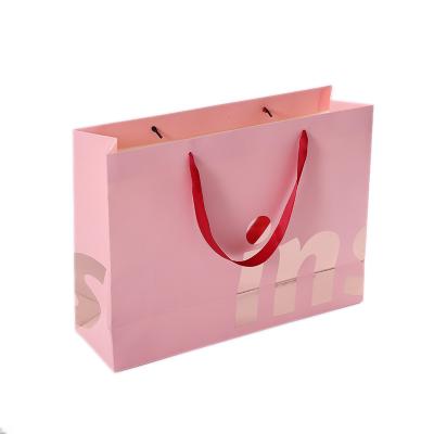 China Fashion BIODEGRADABLE Luxury Holiday Medical Flour Corn Sandwich For Wine Flat Paper Bag With Ribbon Handle for sale