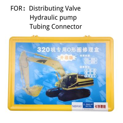 China Conector de distribución de la tubería de la pompa hydráulica de la válvula de  Excavator Seal Kits E320 E312 NBR90 en venta