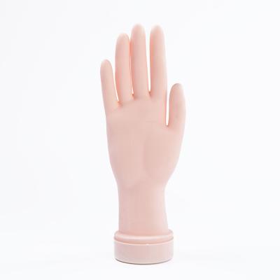 China Nail Art Practice Soft Removable Acrylic Mannequin Bendable Diy Prosthetic Kits Plastic Art Training Model Hand Finger Silicone Practice Tool Nail for sale