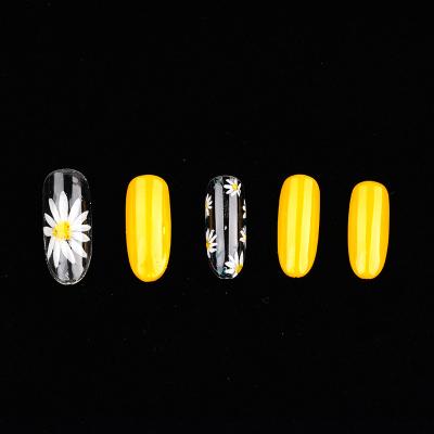 China Flexibility Round Clear Full Cover Medium Nail Tips Acrylic False Artificial Nails Tapered Square Nail Tips for sale