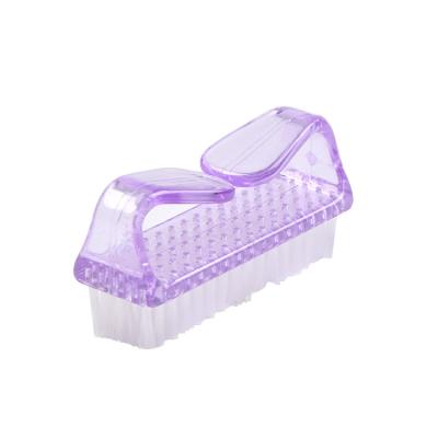 China Reusable Manicure Pedicure Nail Art Care Cleaning Tools Plastic Handle Big Nail Dust Brush for sale