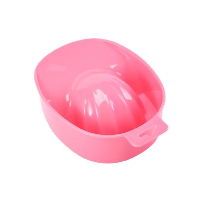 China Convenient 45G Rose Red Nail Art Hand Wash Remover Soak Bowl DIY Salon Nail Spa Bath Treatment Manicure Tools for sale