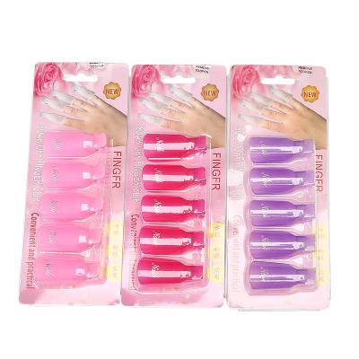 China Easy Apply Reusable Acrylic Plastic Nail Art Soak Off Cap Clips 5pcs UV Gel Polish Remover Cleaner Manicure Set for sale