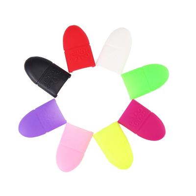 China Convenient Reusable Silicone Nail Clips For Gel Removal Nail art Tips Gel Nail  Remover Wrap Cap for sale