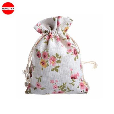 China Cheap Reusable Custom Cotton Gift Bag Promotion Cotton Drawstring Canvas Bags for sale