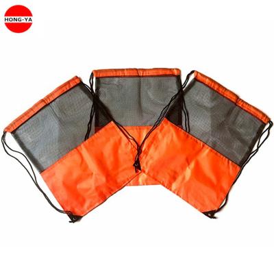 China Promotional Anti-theft Polyester Mesh Drawstring Beach Backpack for Sport Gym for sale