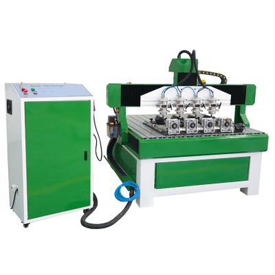 China Remax 1212 WOODEN ACRYLIC ALUMINUM Multi Router Wood CNC Router MDF Head Milling Machine With Rotary Shaft For Cylinder for sale