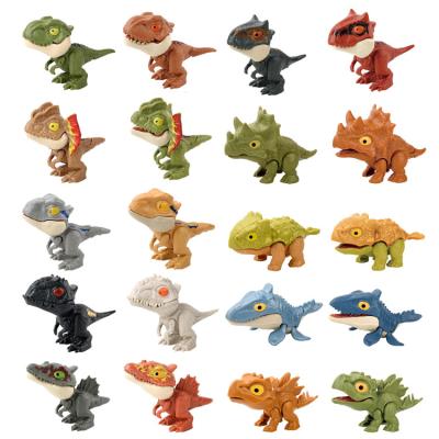 China Finger biting 40 different dinosaur mini toys Small animals toy Finger Biting Dinosaur Model Toys for sale