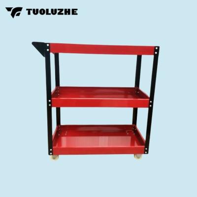 China Easy to operate and safe to use Multi functional and durable car repair tool storage three layers tool trolley for sale