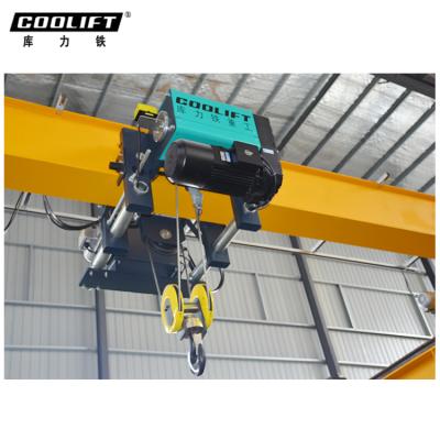 China New Workshop Design 5T 9m Single Girder Electric Wire Rope Hoist for sale