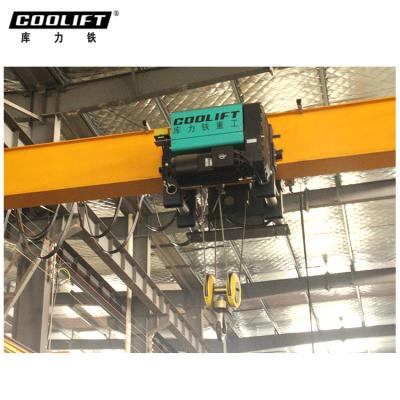 China Workshop 3.2 Ton 18m European Type Single Girder Electric Wire Rope Hoist for sale