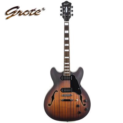 China Sapele grote jazz electric guitar HB professional electric guitar manufacturer wholesale collection for sale