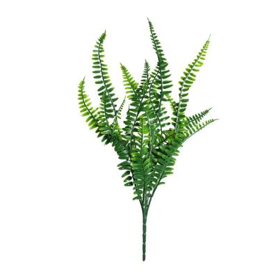 China Plastic Plants Wedding Home Fern Leaves Faux Bushes Artificial Persian Grass Shrubs Decoration For Wedding Indoor Outdoor Garden Porch Kitchen for sale