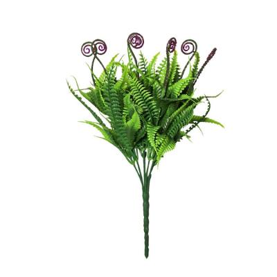 China Home Decor Wedding Boston Artificial Fern Plants Shrubs Bundles Faux Fern Leaves Persian Grass Greenery Plastic Bushes for Hanging Outdoor Indoor for sale