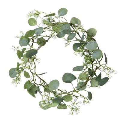 China Artificial Plastic Eucalyptus Garland Faux Flower Hanging Vines Natural Touch for Wedding Party Wall Garden Home Decoration for sale