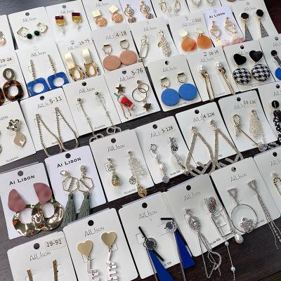 China Other promotion factory price drop cheap earrings fashion long earrings women wholesale mixed lot huggie earrings for sale