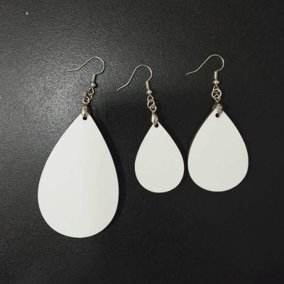 China Different FASHIONABLE Diy Wooden Jewelry Custom Different Wooden Jewelry Drop Earrings Sublimation Earring Wooden Drop Earrings for sale