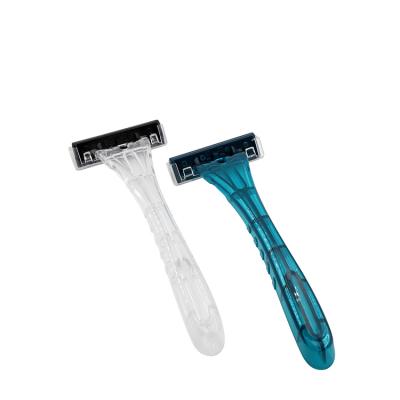 China wholesale twin blade shaving razor blades safety no battery razor disposable razors for men for sale