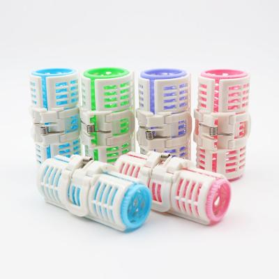 China Safty and ECO-friendy Cheap Plastic Hair Rollers Small Flexible Hook and Loop Hair Roller for sale