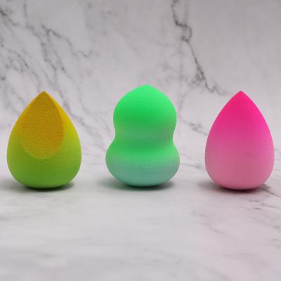 China Beauty Female Facial Wholesales Non Colored Latex Makeup Sponge With Different Gradient Color Shapes Makeup Sponge With Box Packing for sale