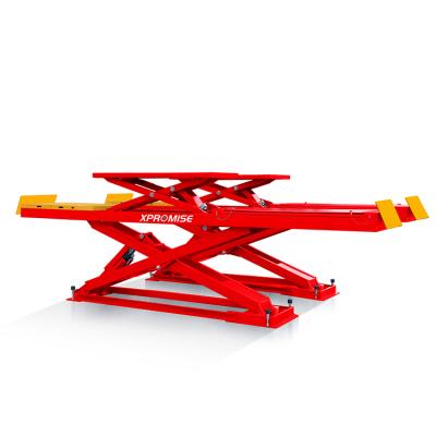 China Red carplatformlift XP-9345 In-ground scissor lift elevador drum cover pneumatische lift 4000kg for sale