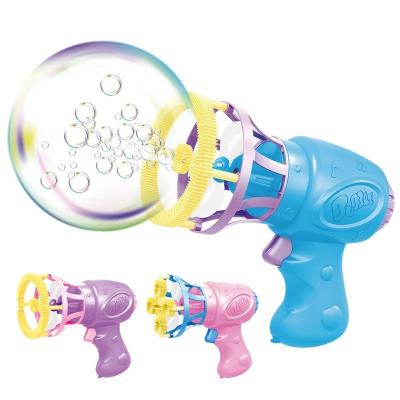 China Summer Ourdoor Toy Summer Outdoor Toy 2 in 1 Handheld Shooter Fan Soap Bubbles Automatic Machine Gun Shooter Fan Bubble Gun Bubble Memory Maker Toys for sale