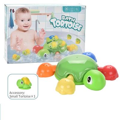 China Water Gun New Design Baby Toys Cute DIY Collect Bath Turtle Baby Bath Toy Kids Shower Toys for sale