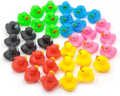 China Bath Toys 3.5*3.5*3cm Mini Bath Rubber Ducks Water Game Toy Bulk Rubber Ducks Children Bath Toys Rubber Ducks Bulk for sale