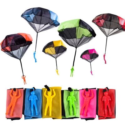 China Playing Hand Parachute Toy Kids Game Outdoor Funny Launch Game Toys For Children Pilot Parachute Soldier Sport Toy For Kids for sale