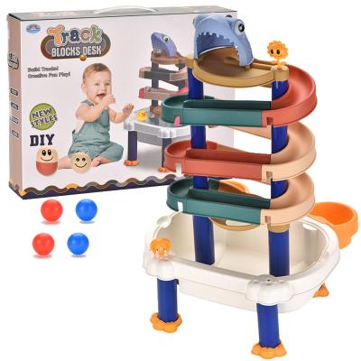 China Bath Toy New Design Water Play Products Toy Building Block Table Baby Tub Ball Tracks for sale