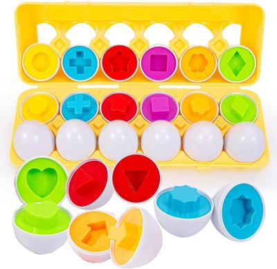 China Eductional Preschool Toys Train Matching Toys For Toddler Kids Egg Puzzle Math Egg Sorter Toys Baby Montessori Learning Educational Toys For Children for sale