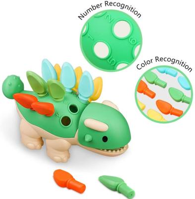 China Preschool Eductional Toys Hot Good Sensory Motor Toy Dinosaur Baby Spike Learning Resources Amazon Educational Toys For Children for sale