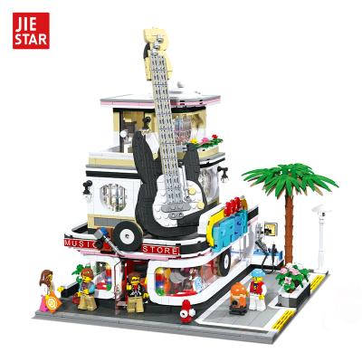 China Building Toy Jiestar MOC Street View Creator Series The Concert Hall Building Blocks Bricks For Kids Toys Compatible for sale